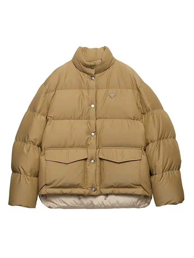 Prada Women's Medium Weight Technical Fabric Down Jacket - Brown