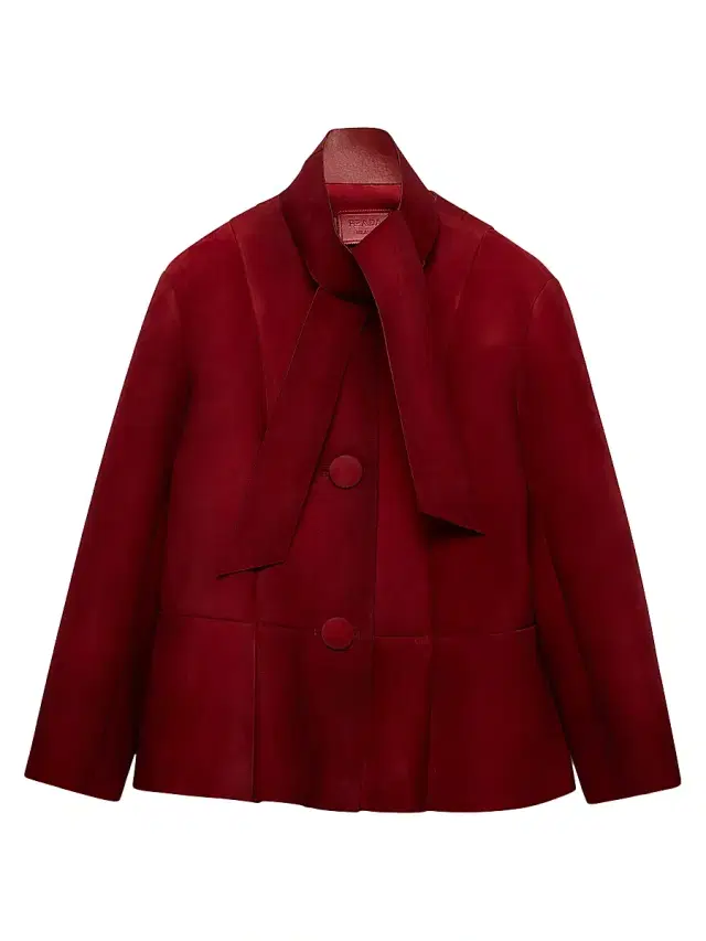 Women's Bonded Suede Jacket - Red