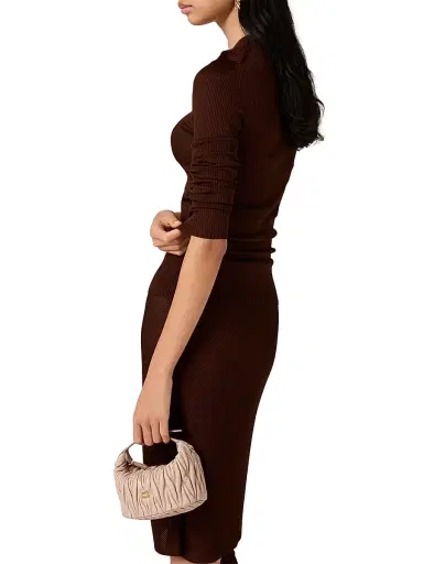 Miu Miu Women's Silk V Neck Sweater | Thumbnail 5 Miu Miu Women's Silk V Neck Sweater | Thumbnail 5