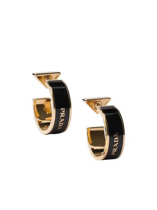 Women's Metal Earrings - Black