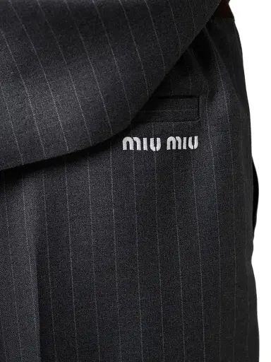 Miu Miu Women's Pinstripe Pants | Thumbnail 6