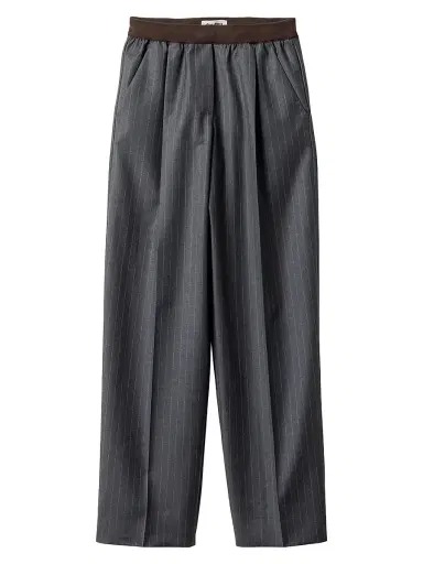 Miu Miu Women's Pinstripe Pants | Thumbnail 1