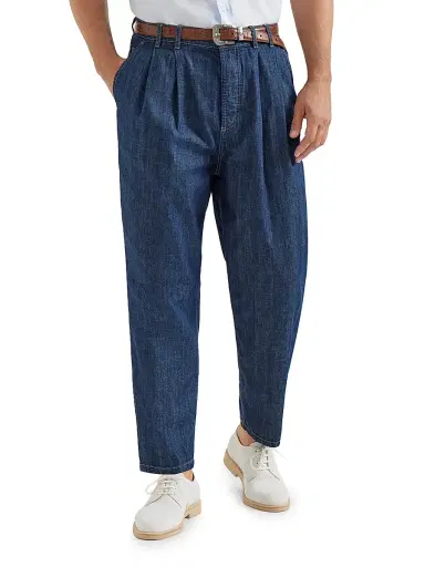 Brunello Cucinelli Men's Lightweight Denim Iconic Fit Five Pocket Trousers | Thumbnail 2 Brunello Cucinelli Men's Lightweight Denim Iconic Fit Five Pocket Trousers | Thumbnail 2