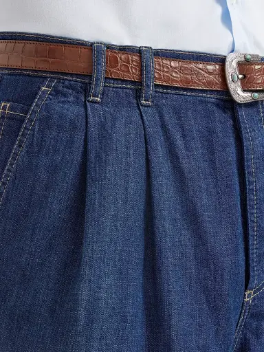 Brunello Cucinelli Men's Lightweight Denim Iconic Fit Five Pocket Trousers | Thumbnail 5 Brunello Cucinelli Men's Lightweight Denim Iconic Fit Five Pocket Trousers | Thumbnail 5
