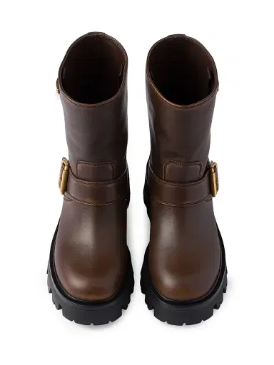 Prada Women's Leather Boots - Brown - Size 11 | Thumbnail 2 Prada Women's Leather Boots - Brown - Size 11 | Thumbnail 2