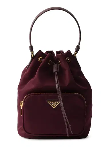 Prada Women's Duet Re-Nylon Bucket Bag | Thumbnail 1 Prada Women's Duet Re-Nylon Bucket Bag | Thumbnail 1