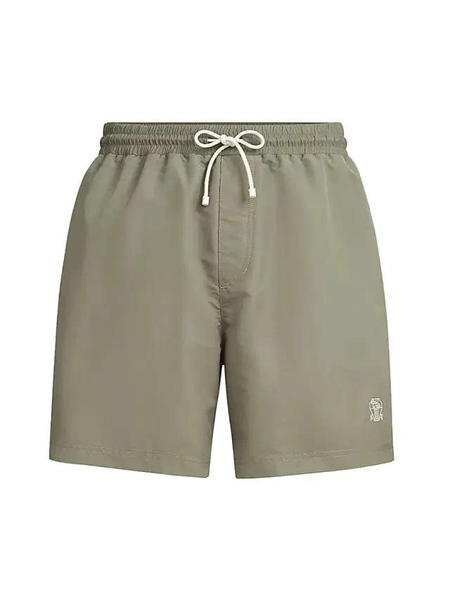 Brunello Cucinelli Men's Swim Shorts - Khaki