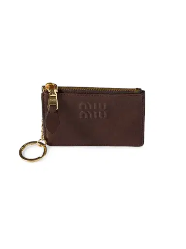 Miu Miu Women's Nappa Leather Card Holder | Thumbnail 3 Miu Miu Women's Nappa Leather Card Holder | Thumbnail 3