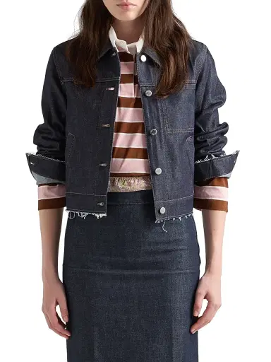 Prada Women's Denim Jacket | Thumbnail 2