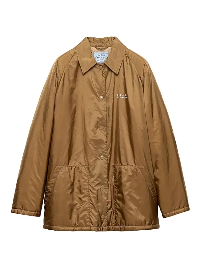 Women's Lightweight Re-Nylon Blouson Jacket - Brown Women's Lightweight Re-Nylon Blouson Jacket - Brown