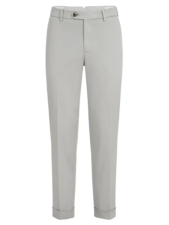 Brunello Cucinelli Men's Garment Dyed Italian Fit Trousers