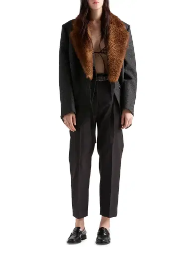 Prada Women's Grisaille Pants - Grey - Size 12 | Thumbnail 7 Prada Women's Grisaille Pants - Grey - Size 12 | Thumbnail 7