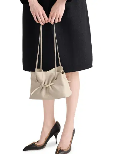 Prada Women's Small Dada Nappa Leather Shoulder Bag - Beige Khaki | Thumbnail 3 Prada Women's Small Dada Nappa Leather Shoulder Bag - Beige Khaki | Thumbnail 3