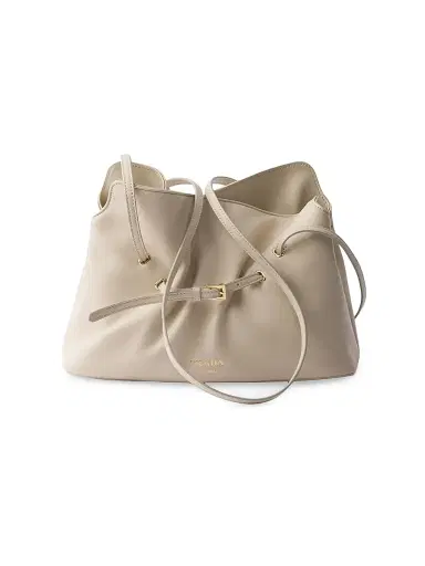 Prada Women's Small Dada Nappa Leather Shoulder Bag - Beige Khaki | Thumbnail 1 Prada Women's Small Dada Nappa Leather Shoulder Bag - Beige Khaki | Thumbnail 1