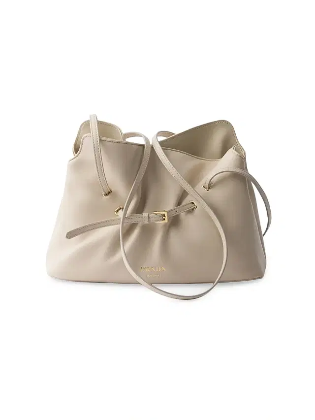 Women's  Dada Nappa Leather Shoulder Bag - Beige Khaki