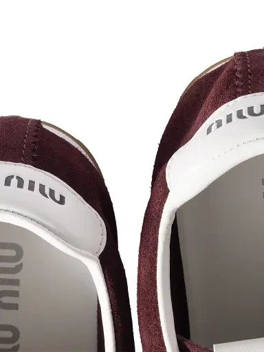 Miu Miu Women's Plume Suede Sneakers | Thumbnail 2 Miu Miu Women's Plume Suede Sneakers | Thumbnail 2