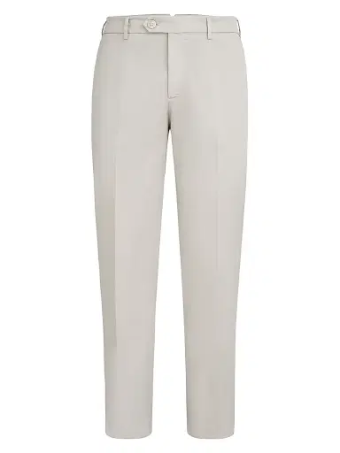 Brunello Cucinelli Men's Garment Dyed Italian Fit Trousers | Thumbnail 1