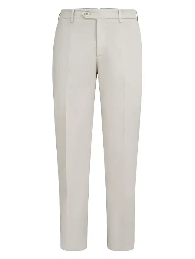 Brunello Cucinelli Men's Garment Dyed Italian Fit Trousers - Panama