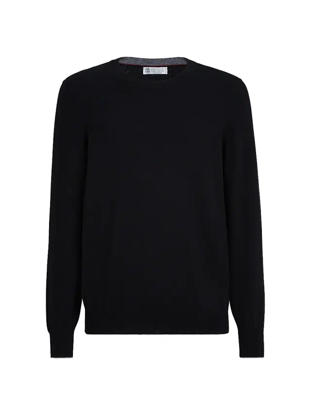 Brunello Cucinelli Men's Cashmere Sweater - Black