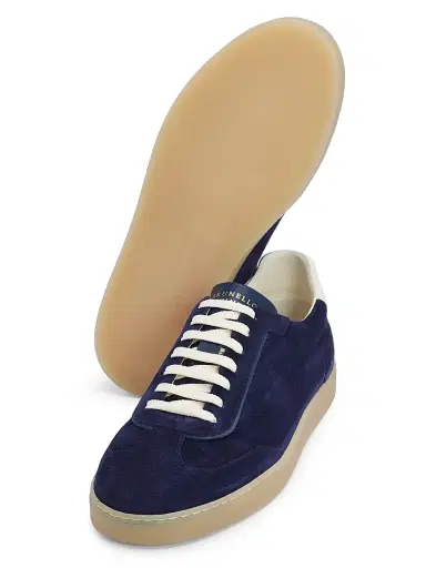 Brunello Cucinelli Men's Suede Low-Top Sneakers | Thumbnail 5 Brunello Cucinelli Men's Suede Low-Top Sneakers | Thumbnail 5