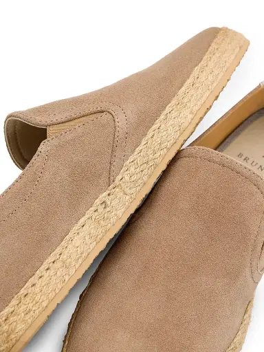 Brunello Cucinelli Men's Suede Braided-Midsole Espadrilles | Thumbnail 5 Brunello Cucinelli Men's Suede Braided-Midsole Espadrilles | Thumbnail 5