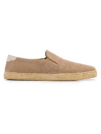 Brunello Cucinelli Men's Suede Braided-Midsole Espadrilles | Thumbnail 1 Brunello Cucinelli Men's Suede Braided-Midsole Espadrilles | Thumbnail 1