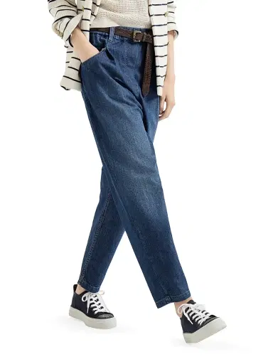 Brunello Cucinelli Women's Lightweight Denim Five Pocket Trousers | Thumbnail 3