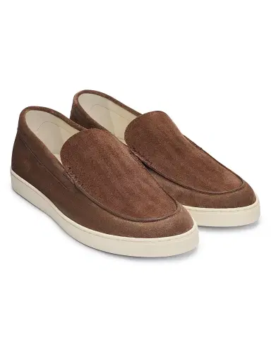 Brunello Cucinelli Men's Herringbone Suede Loafers | Thumbnail 2 Brunello Cucinelli Men's Herringbone Suede Loafers | Thumbnail 2