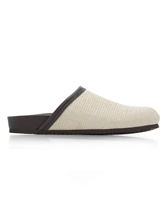 Brunello Cucinelli Women's Micro Raffia Slippers