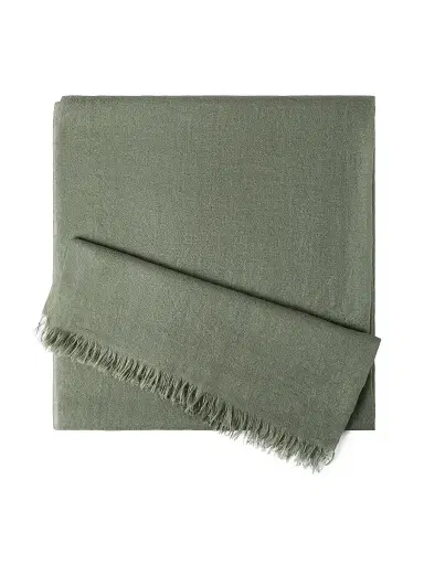 Brunello Cucinelli Women's Cashmere and Silk Scarf - Green | Thumbnail 1 Brunello Cucinelli Women's Cashmere and Silk Scarf - Green | Thumbnail 1