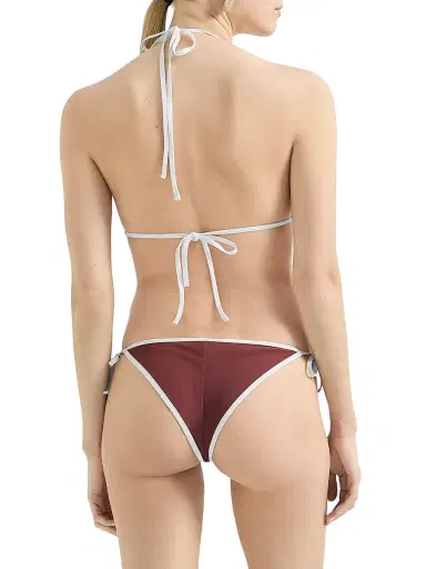 Brunello Cucinelli Women's Techno Jersey Bikini Top With Monili | Thumbnail 3 Brunello Cucinelli Women's Techno Jersey Bikini Top With Monili | Thumbnail 3