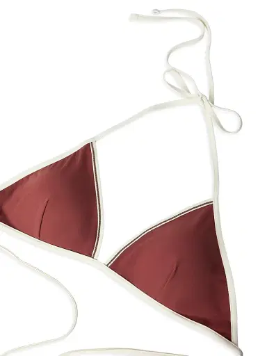 Brunello Cucinelli Women's Techno Jersey Bikini Top With Monili | Thumbnail 4 Brunello Cucinelli Women's Techno Jersey Bikini Top With Monili | Thumbnail 4