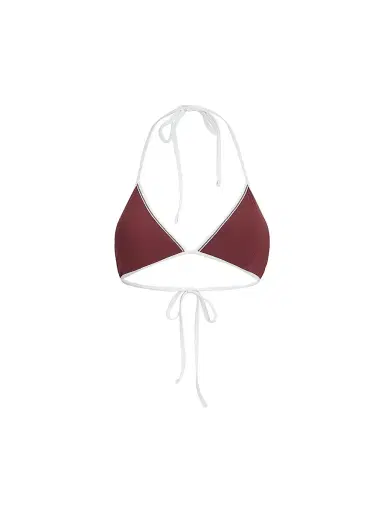 Brunello Cucinelli Women's Techno Jersey Bikini Top With Monili | Thumbnail 1 Brunello Cucinelli Women's Techno Jersey Bikini Top With Monili | Thumbnail 1