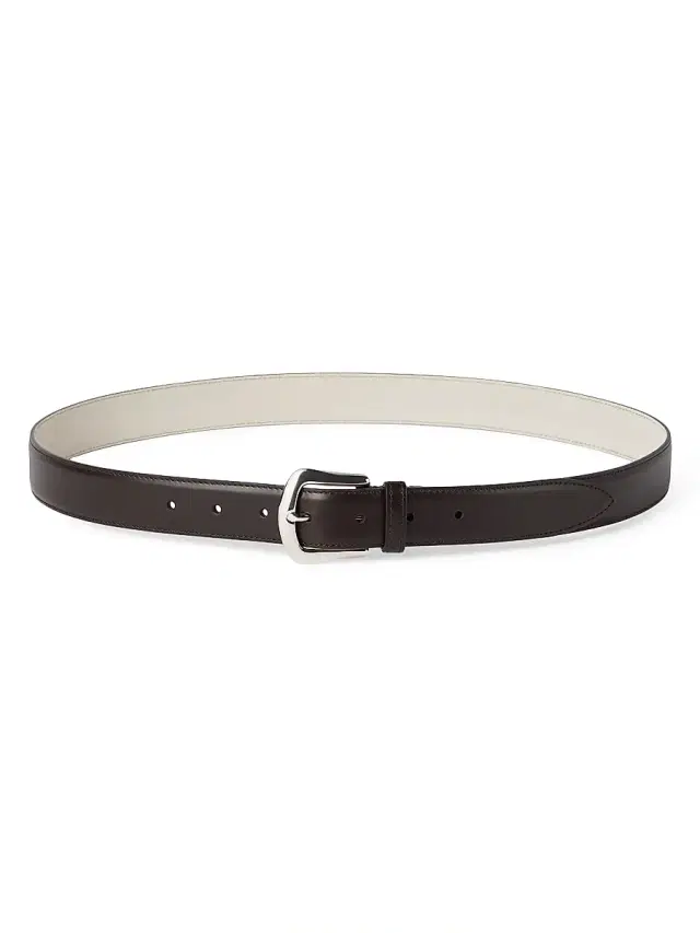 Brunello Cucinelli Men's Calfskin Belt - Brown