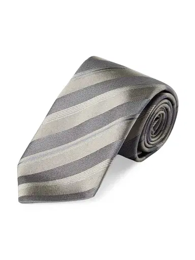 Brunello Cucinelli Men's Striped Silk Tie | Thumbnail 3 Brunello Cucinelli Men's Striped Silk Tie | Thumbnail 3