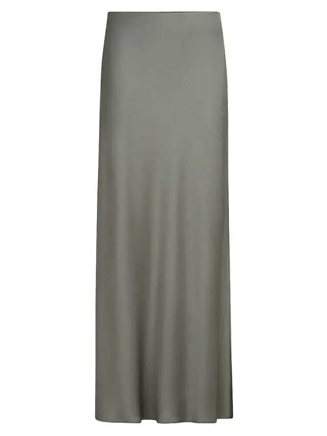 Brunello Cucinelli Women's Satin Cady Fluid Bias Cut Skirt - Olive