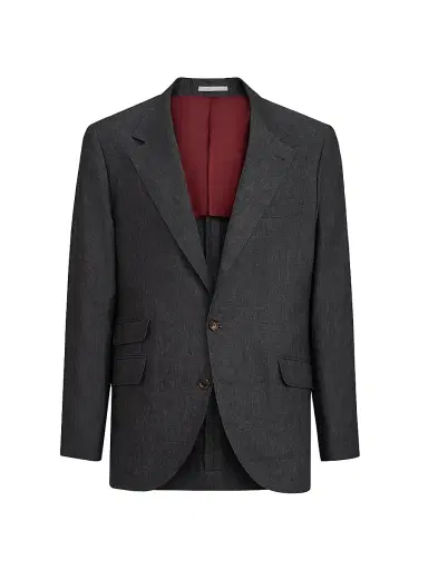 Brunello Cucinelli Men's Délavé Linen Deconstructed Cavallo Blazer | Thumbnail 2