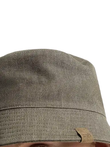 Brunello Cucinelli Women's Sparkling No Fade Denim Bucket Hat with Monili - Green | Thumbnail 3 Brunello Cucinelli Women's Sparkling No Fade Denim Bucket Hat with Monili - Green | Thumbnail 3
