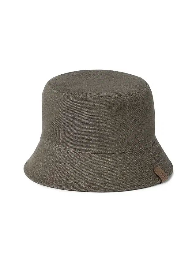 Brunello Cucinelli Women's Sparkling No Fade Denim Bucket Hat with Monili - Green