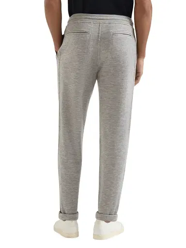 Brunello Cucinelli Men's Cashmere and Silk French Terry Trousers - Grey - Size XXXXL | Thumbnail 4 Brunello Cucinelli Men's Cashmere and Silk French Terry Trousers - Grey - Size XXXXL | Thumbnail 4