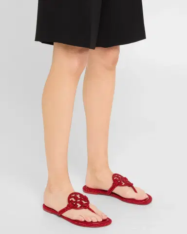 Tory Burch Miller Pave Leather Logo Sandals | Thumbnail 2