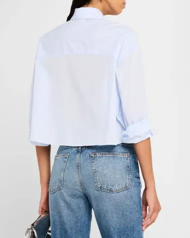 TWP Soon To Be Ex Superfine Cotton Button-Front Shirt | Thumbnail 3 TWP Soon To Be Ex Superfine Cotton Button-Front Shirt | Thumbnail 3