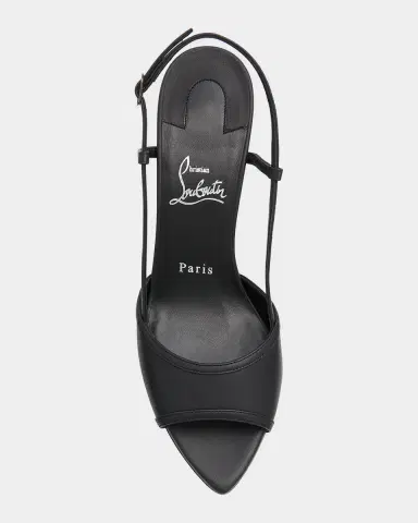 Christian Louboutin 80mm Miss Z Leather Slingback Sandals | Thumbnail 6