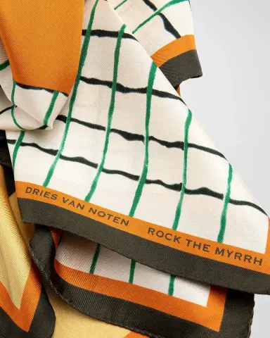 Dries Van Noten Rock The Myrrh Silk Foulard | Thumbnail 2