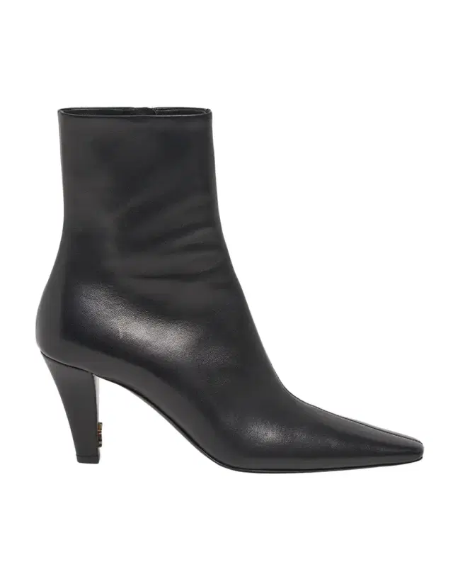 Saint Laurent Jill Calfskin Ankle Booties