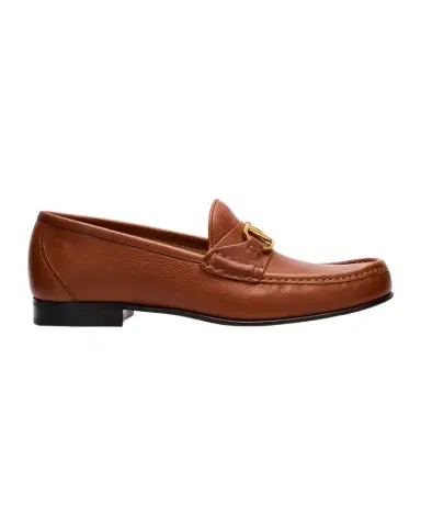 Valentino Garavani VLogo Medallion Leather Loafers | Thumbnail 1 Valentino Garavani VLogo Medallion Leather Loafers | Thumbnail 1