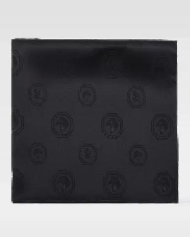 Stefano Ricci Men's Tonal Jacquard Logo Silk Pocket Square | Thumbnail 2 Stefano Ricci Men's Tonal Jacquard Logo Silk Pocket Square | Thumbnail 2