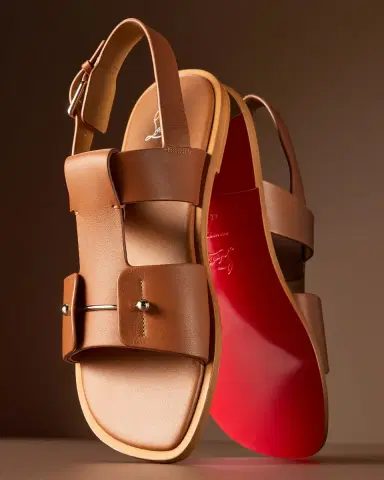 Christian Louboutin Men's Chambeliss Leather Sandals | Thumbnail 5 Christian Louboutin Men's Chambeliss Leather Sandals | Thumbnail 5