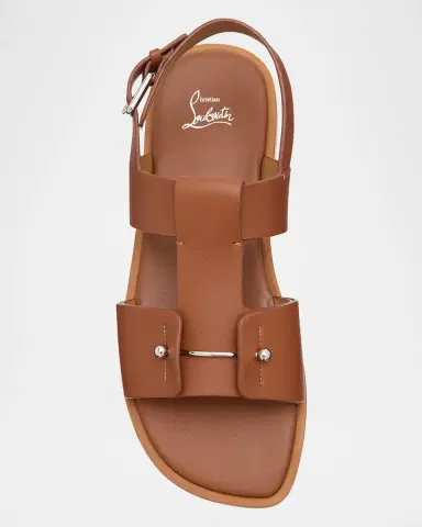 Christian Louboutin Men's Chambeliss Leather Sandals | Thumbnail 7 Christian Louboutin Men's Chambeliss Leather Sandals | Thumbnail 7