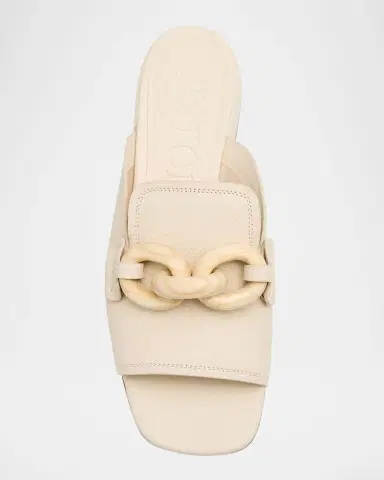 Pedro Garcia Enna Leather Chain Loafer Mules | Thumbnail 6